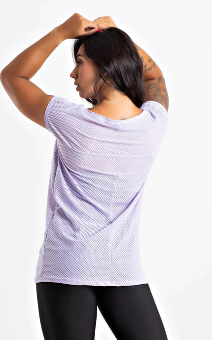 Camiseta Alongada Fitness de Tela