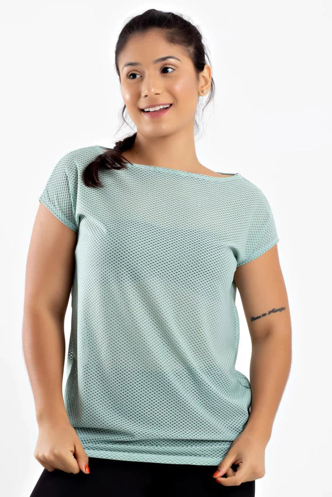 Camiseta Alongada Fitness de Tela