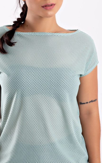 Camiseta Alongada Fitness de Tela