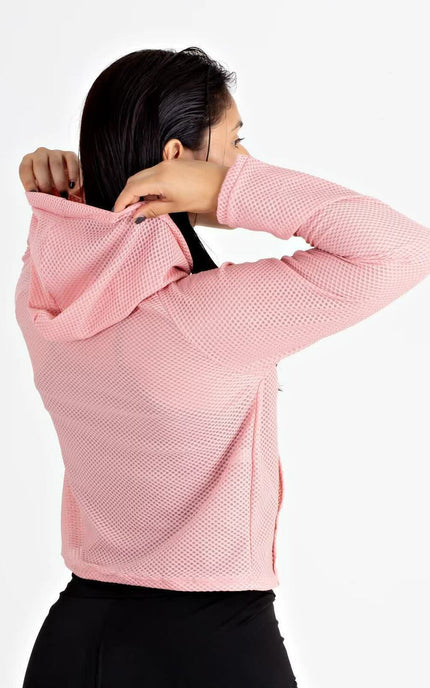 Casaco Rosê com Bolso Fitness Feminino | REF: LX120