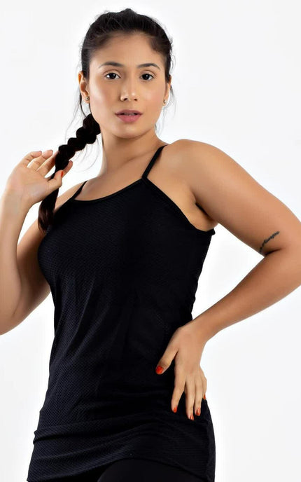 Blusa Fitness de Alcinha com Tela | REF: MTF38