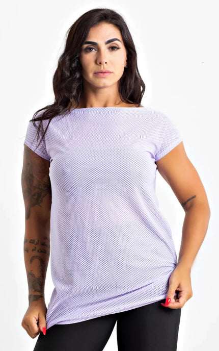 Camiseta Alongada Fitness de Tela